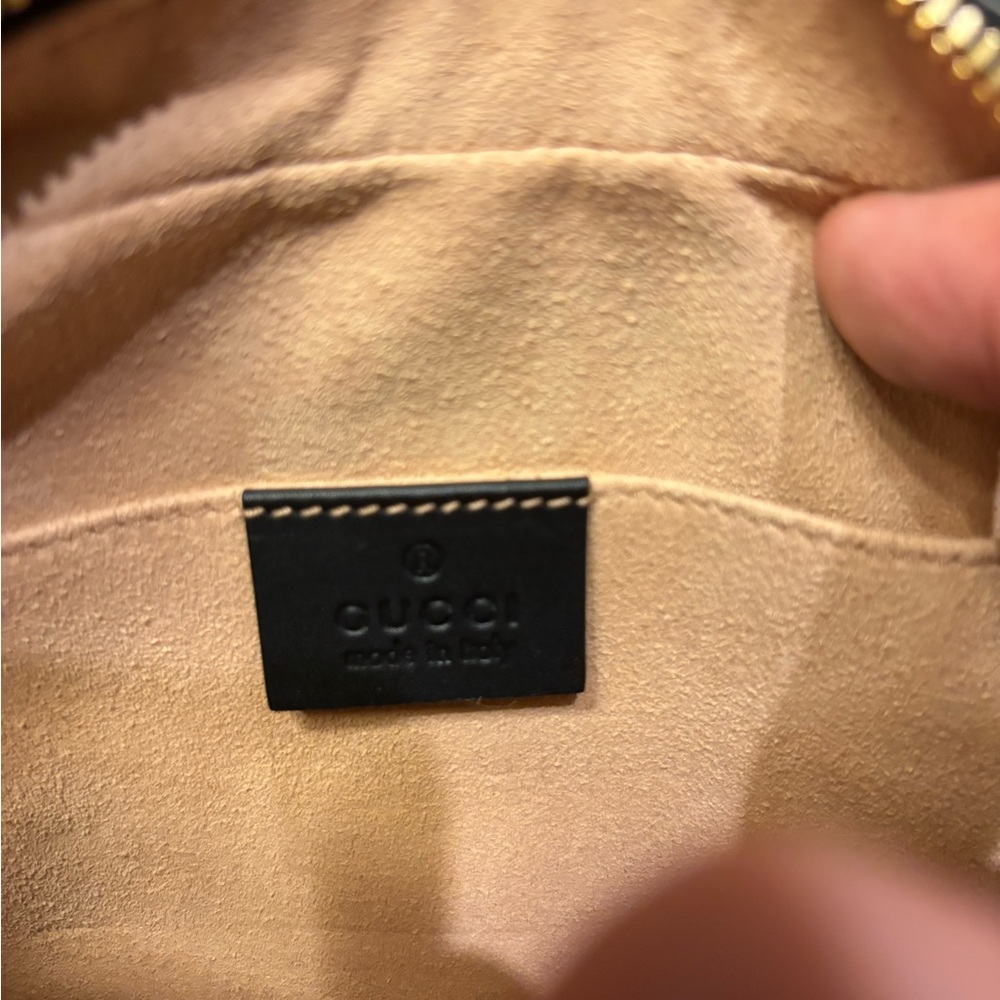 ANOTHER ONE! SOLD!! NWT’S Gucci Ophidia Small Belt Bag in Hibiscus Red Suedem - Picture 12 of 14